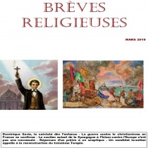 BREVES RELIGIEUSES - MARS 2019